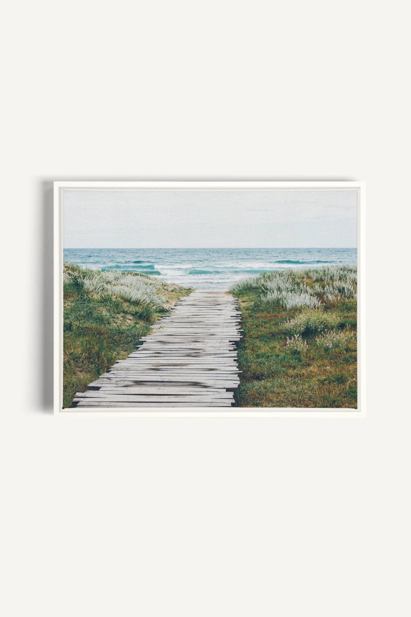 SALT AIR, Oeuvre sur toile étirée, encadré Blanc