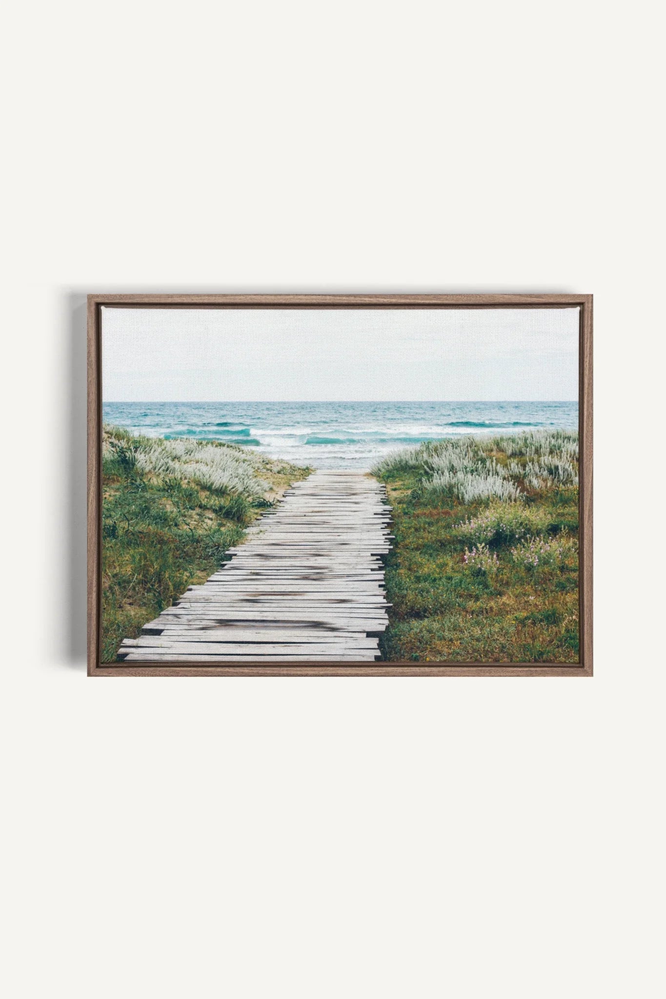 SALT AIR, Oeuvre sur toile étirée, encadré Brun Chêne