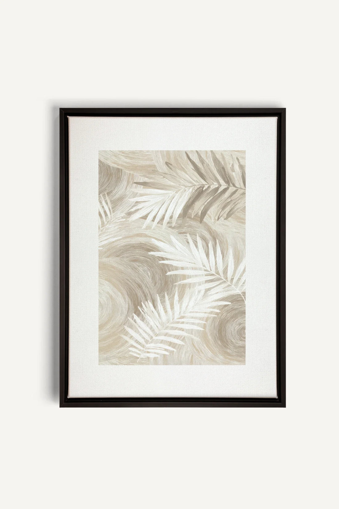 SAND PALM, Oeuvre sur toile étirée, encadré Noir