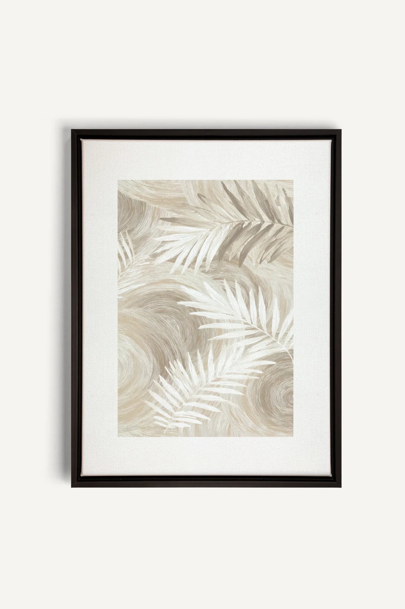 SAND PALM, Oeuvre sur toile étirée, encadré Noir