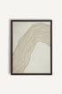 OLEKA CANVAS - SANDLINES, Oeuvre sur toile étirée, encadré Brun Noyer