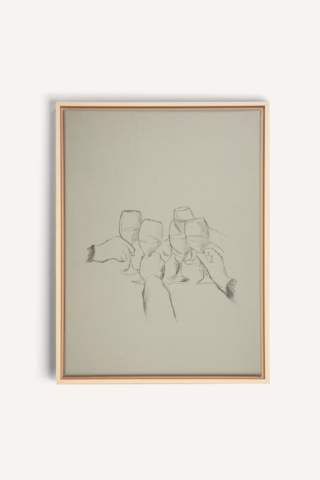 SANTÉ!, Artwork on stretched canvas, framed Natural Light