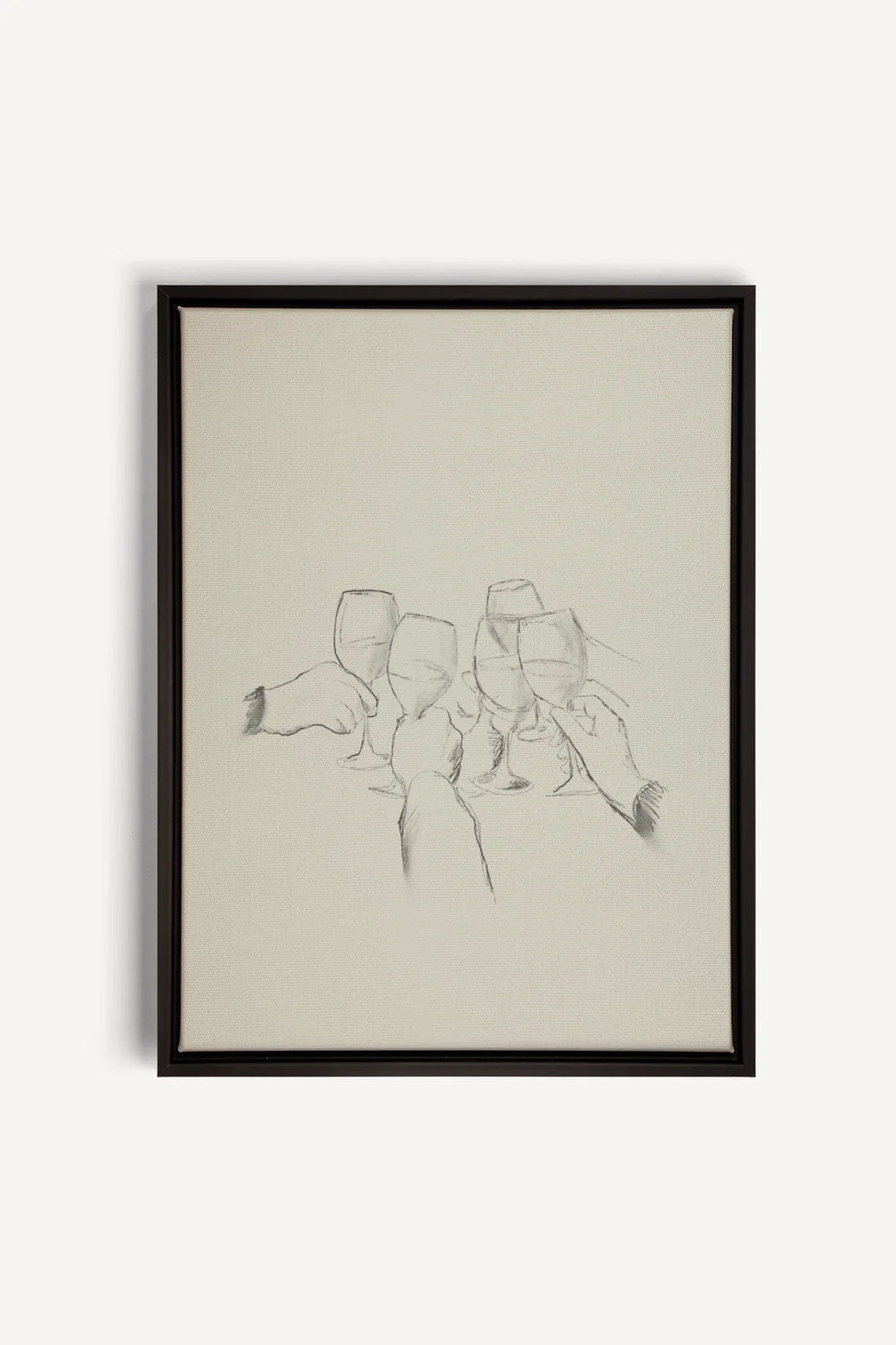 OLEKA CANVAS - SANTÉ!, Oeuvre sur toile étirée, encadré Noir
