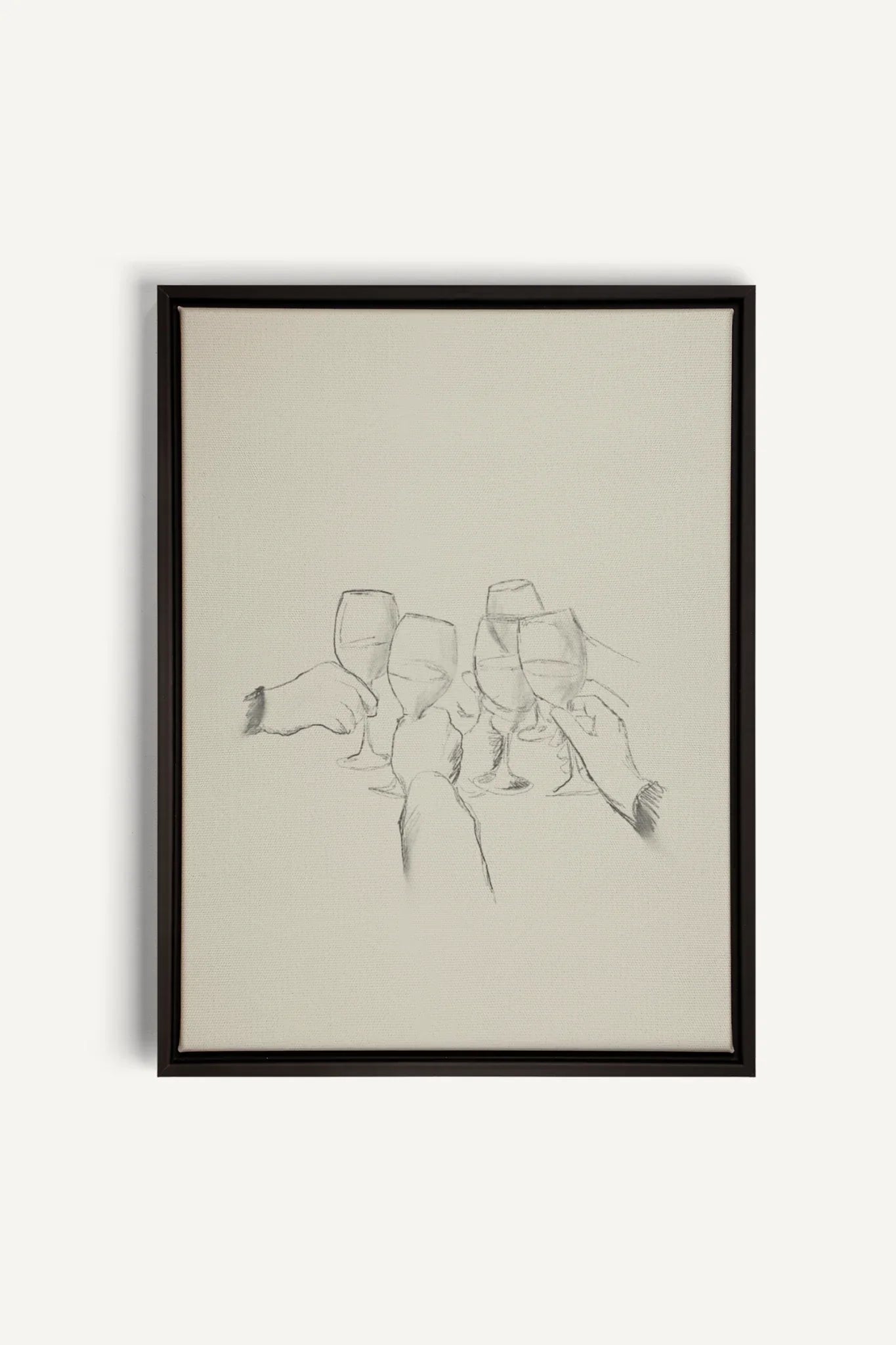 OLEKA CANVAS - SANTÉ!, Oeuvre sur toile étirée, encadré Noir