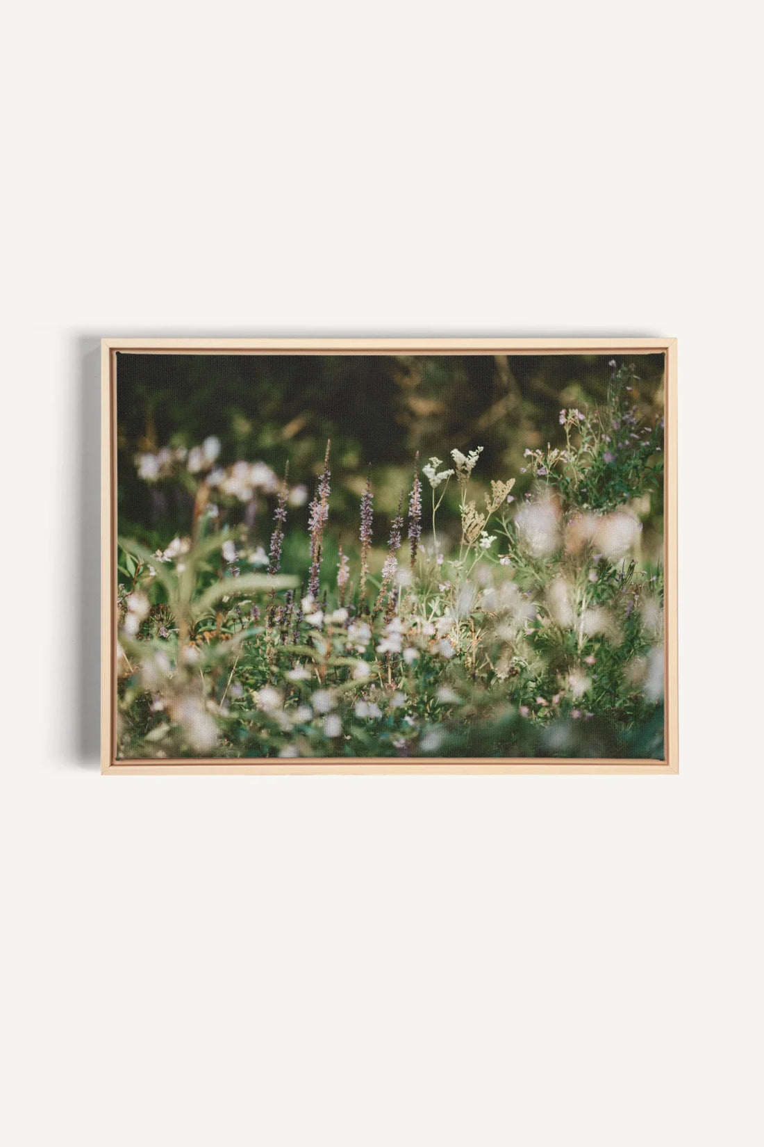 SAUGE &amp; LAVANDE, Oeuvre sur toile étirée, encadré Naturel Clair