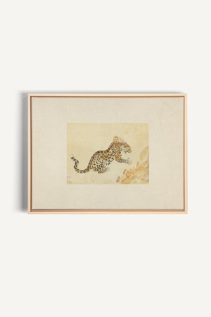 SAVANNA FLECKS, Work on stretched canvas, framed Naturel Clair