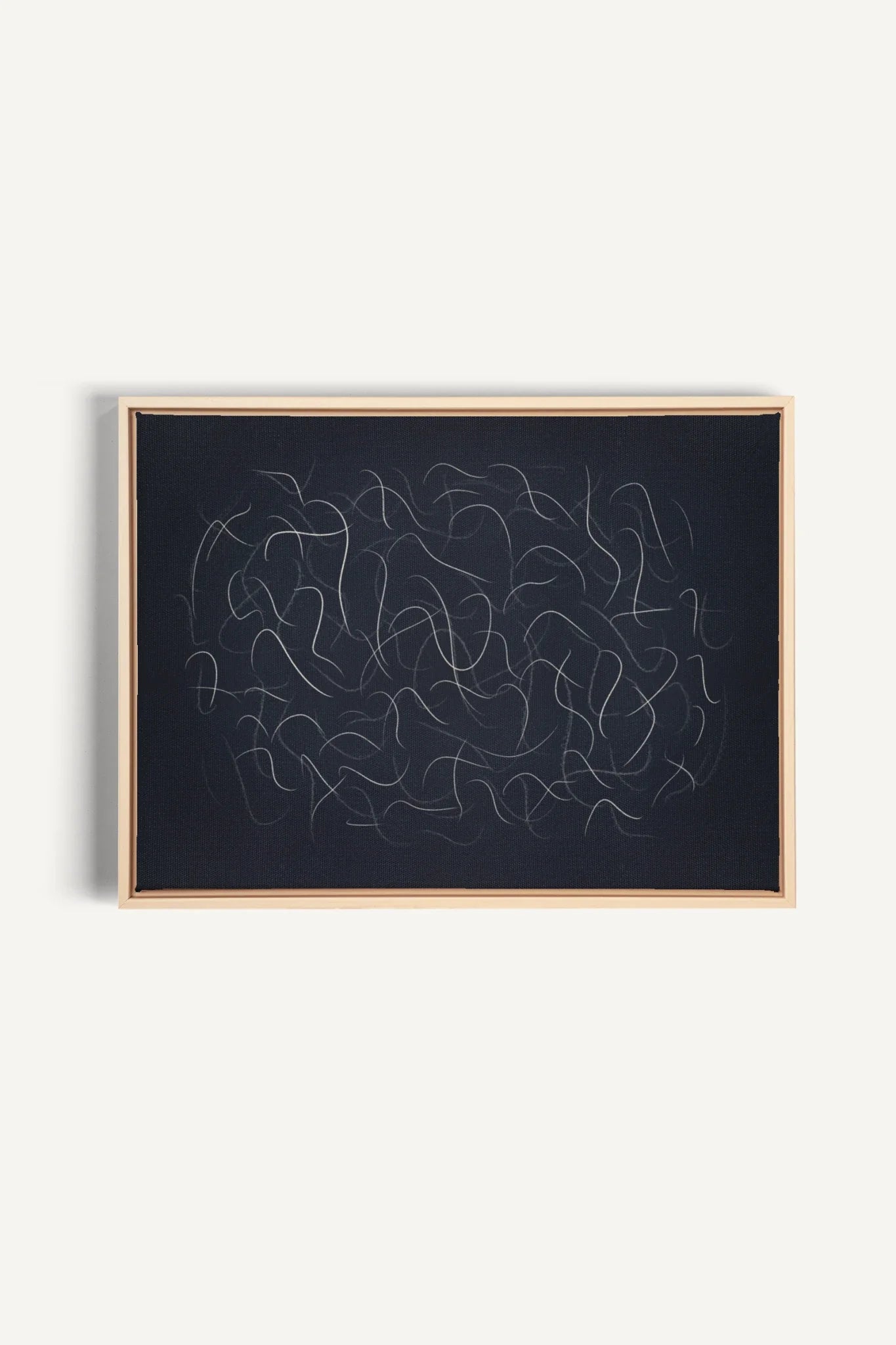 Shadow, Oeuvre sur toile étirée, encadré Naturel Clair