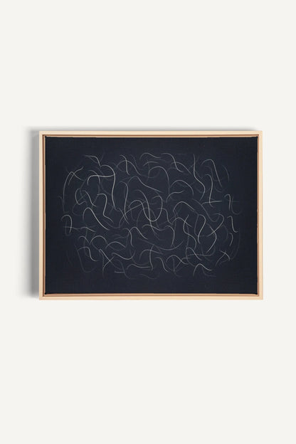 Shadow, Oeuvre sur toile étirée, encadré Naturel Clair
