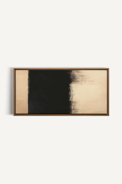 OLEKA CANVAS - SHADOW MEETS LIGHT, Oeuvre sur toile étirée, encadré Brun Chêne