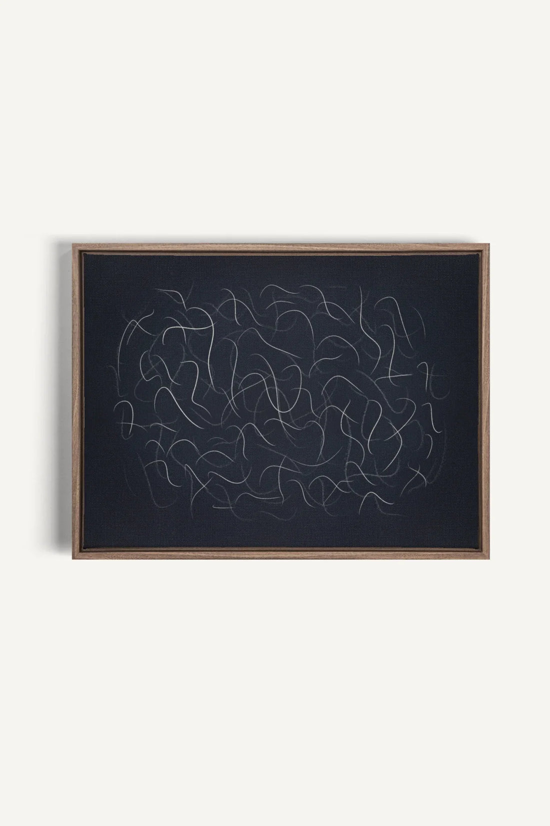 OLEKA CANVAS - Shadow, Oeuvre sur toile étirée, encadré Brun Chêne
