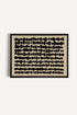 OLEKA CANVAS - SHADOW SCRIPT, Oeuvre sur toile étirée, encadré Noir