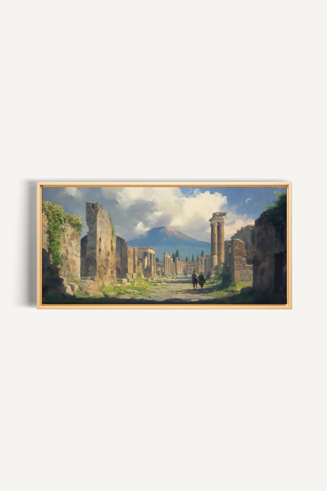 OLEKA CANVAS - SHADOWS OF THE PAST, Oeuvre sur toile étirée, encadré Naturel Clair