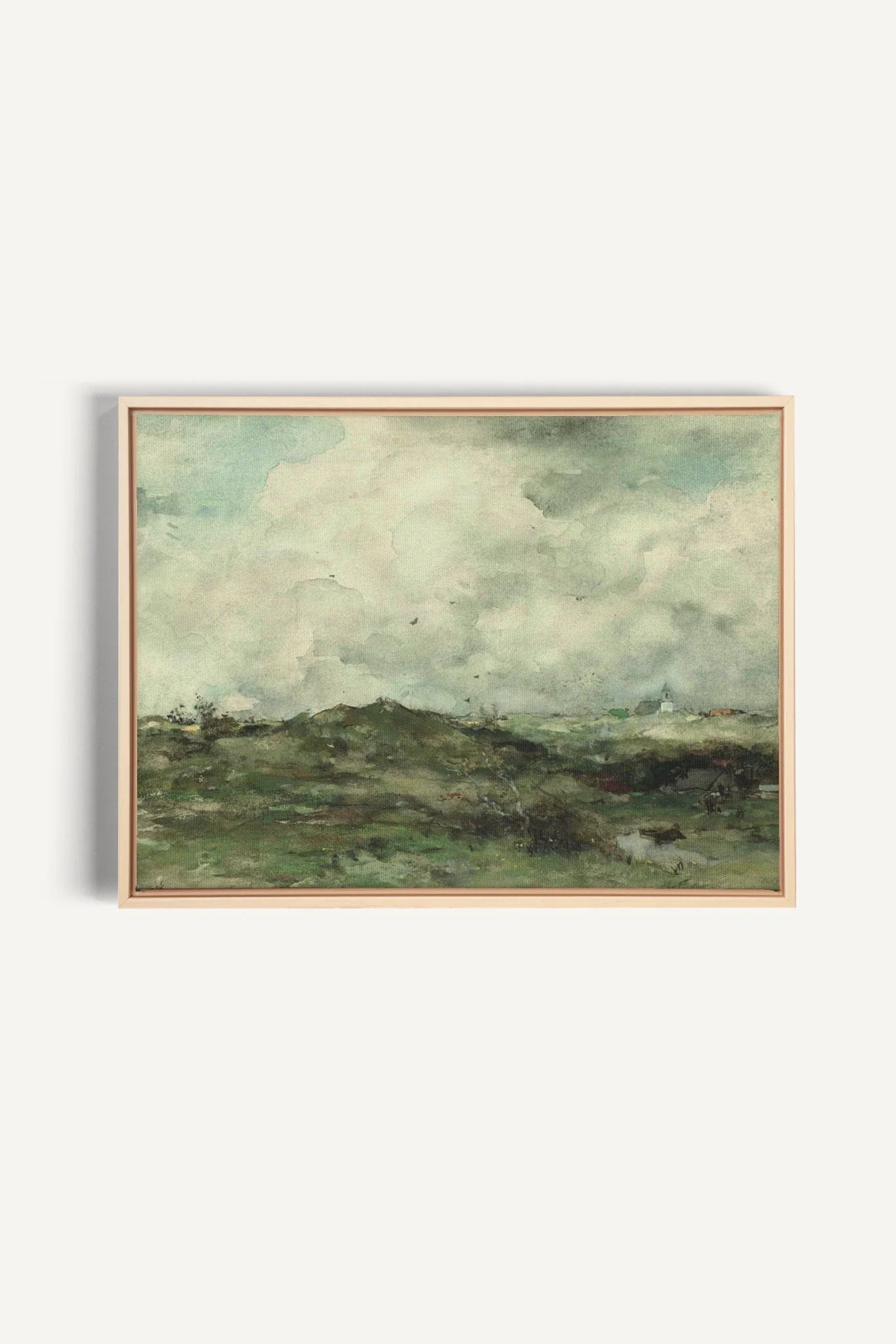 SHORELINE, Oeuvre sur toile étirée, encadré Naturel Clair