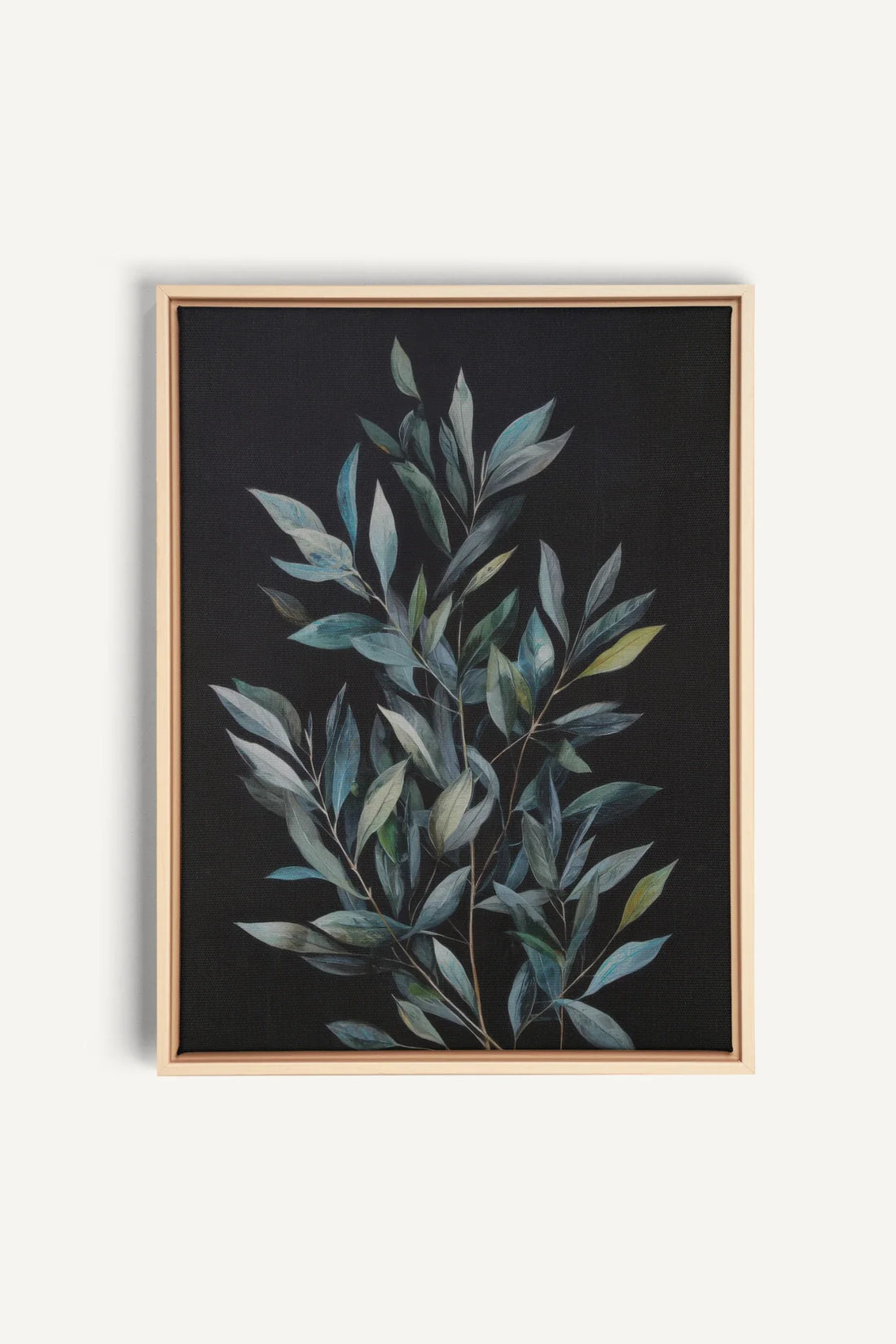 SILENCE BORÉAL, Work on stretched canvas, framed Naturel Clair