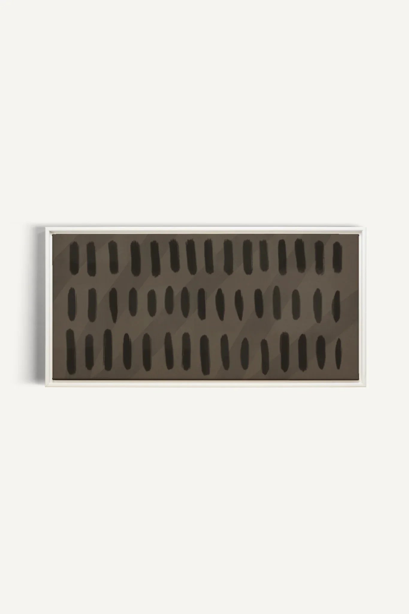 OLEKA CANVAS - SILENT BEATS, Oeuvre sur toile étirée, encadré Blanc