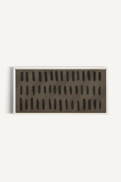 OLEKA CANVAS - SILENT BEATS, Oeuvre sur toile étirée, encadré Blanc