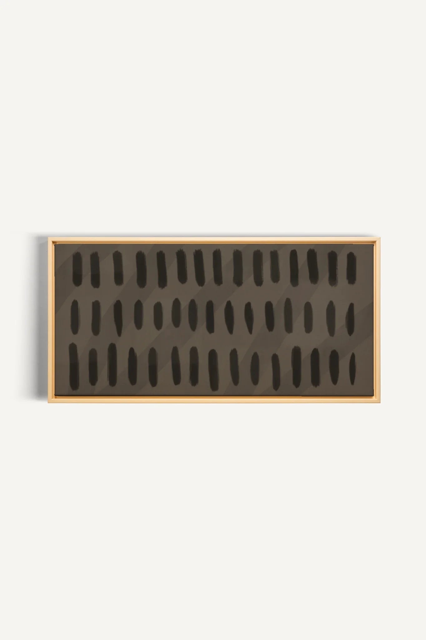 SILENT BEATS, Oeuvre sur toile étirée, encadré Naturel Clair