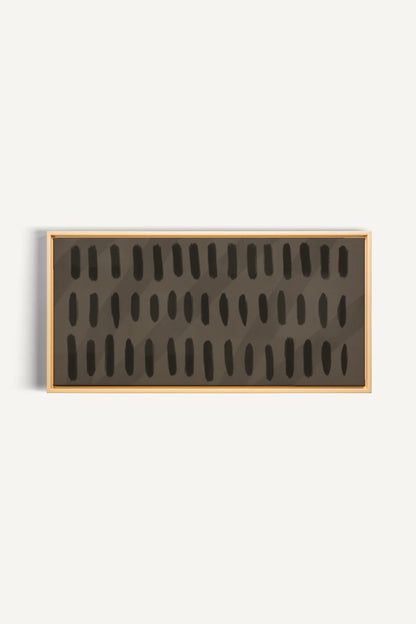 SILENT BEATS, Oeuvre sur toile étirée, encadré Naturel Clair