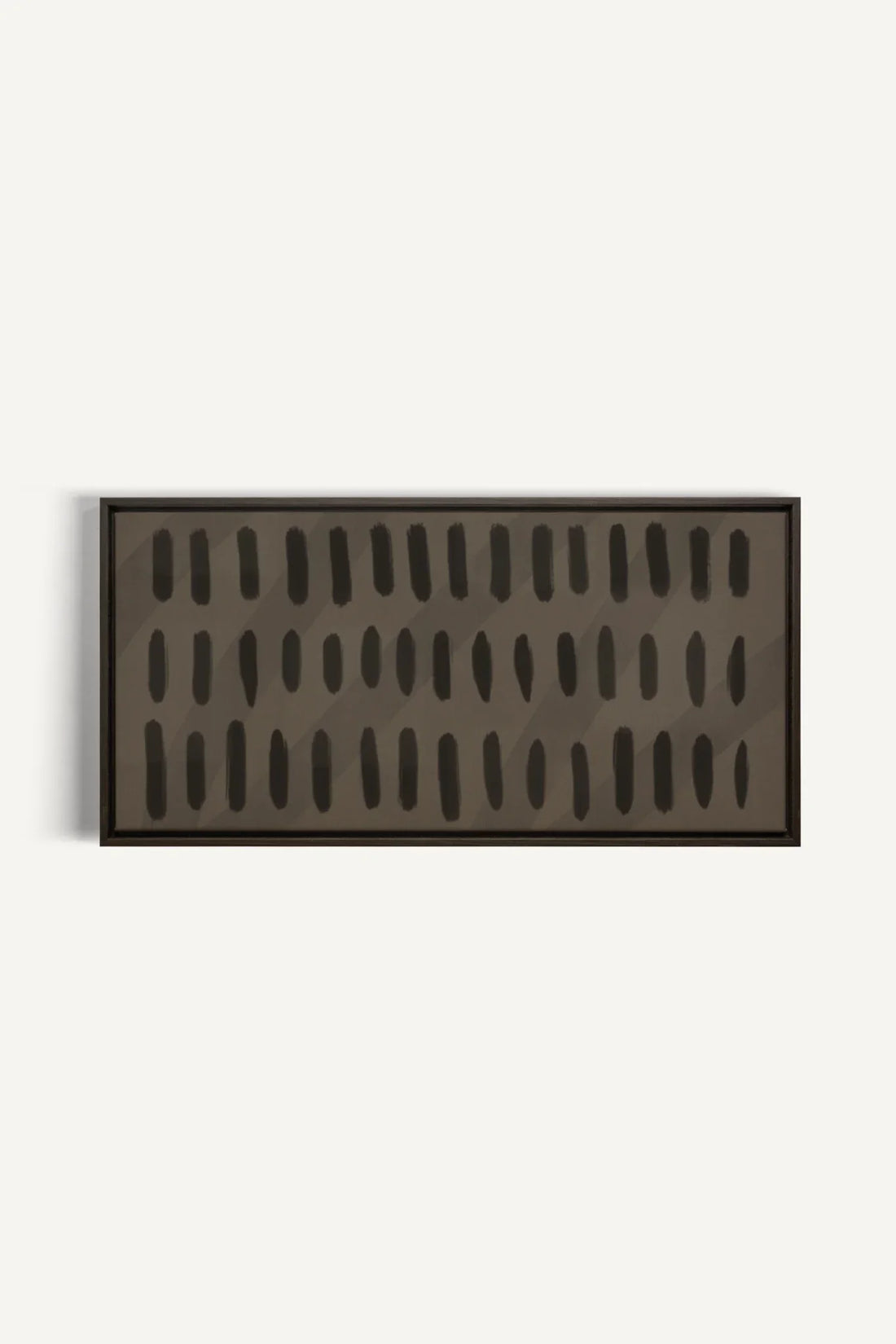 OLEKA CANVAS - SILENT BEATS, Oeuvre sur toile étirée, encadré Brun Noyer
