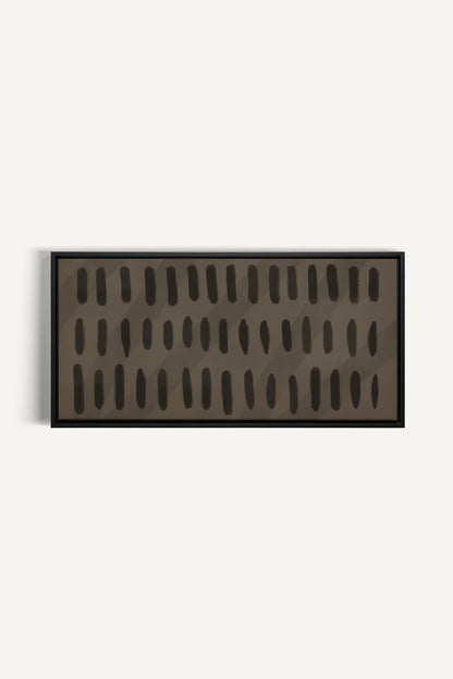 OLEKA CANVAS - SILENT BEATS, Oeuvre sur toile étirée, encadré Noir