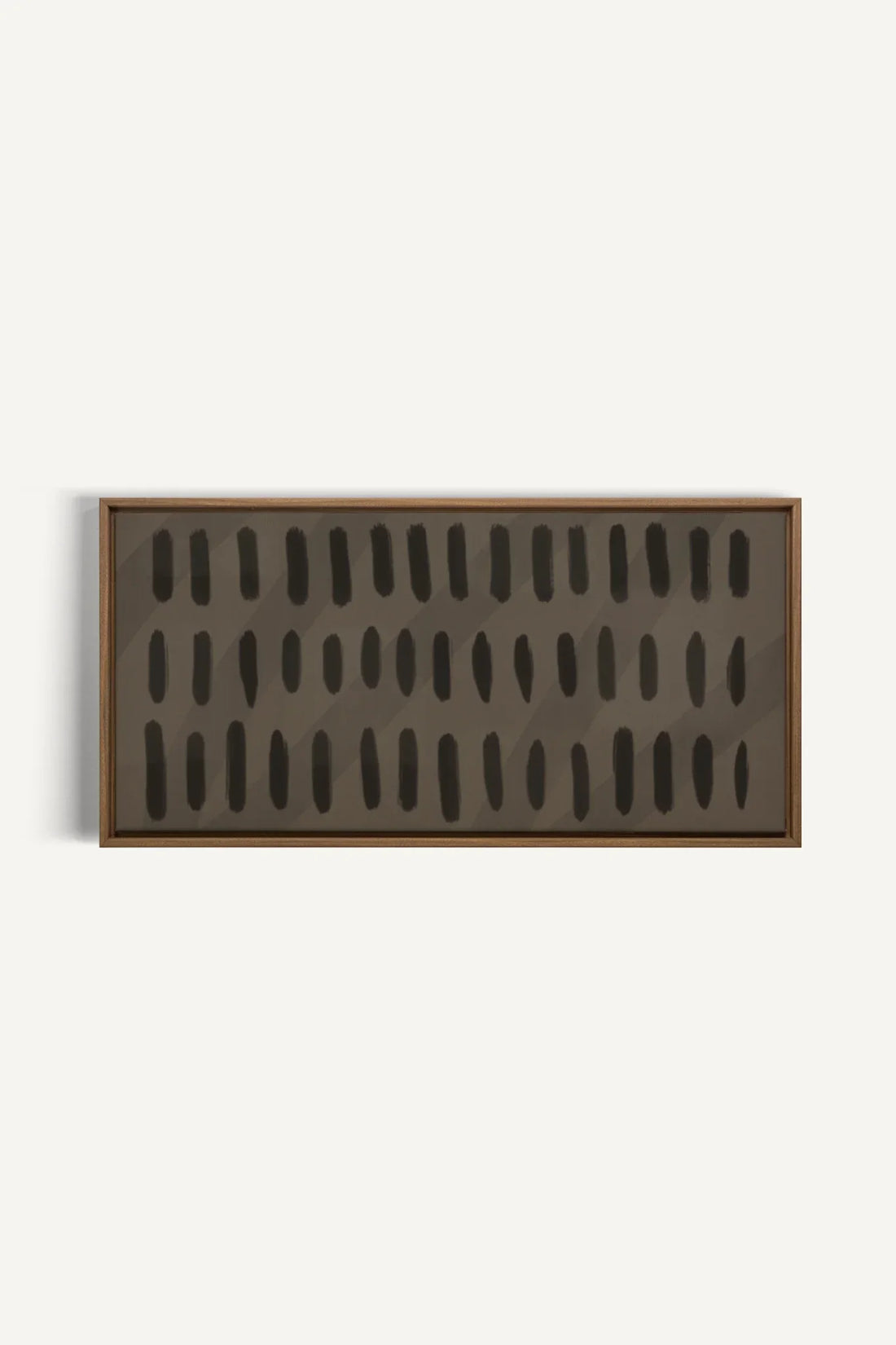 OLEKA CANVAS - SILENT BEATS, Oeuvre sur toile étirée, encadré Brun Chêne