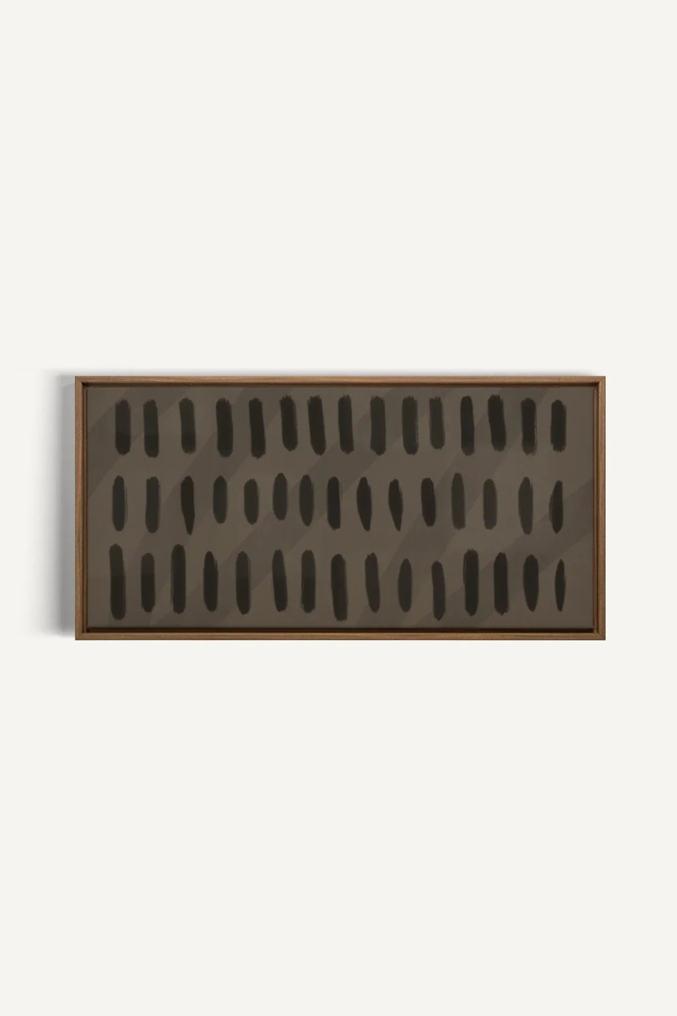 OLEKA CANVAS - SILENT BEATS, Oeuvre sur toile étirée, encadré Brun Chêne