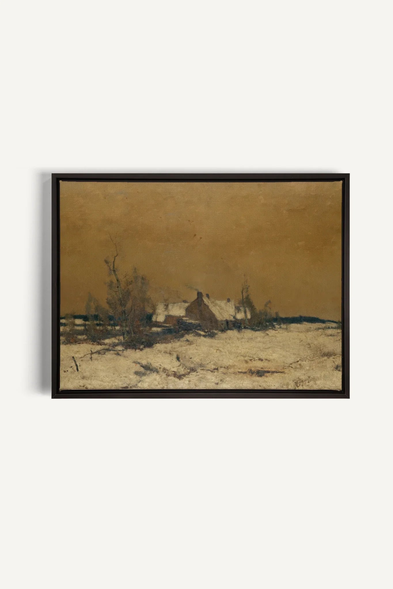 SILENT HOUSE, Oeuvre sur toile étirée, encadré Noir
