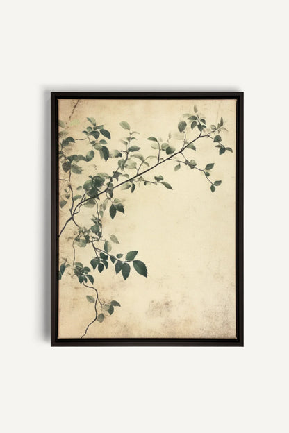 OLEKA CANVAS - SILENT VINES, Oeuvre sur toile étirée, encadré Noir