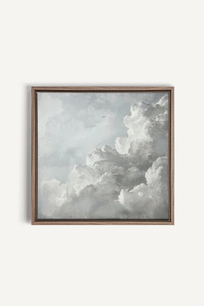 SKY DANCE, Oeuvre sur toile étirée, encadré Brun Chêne