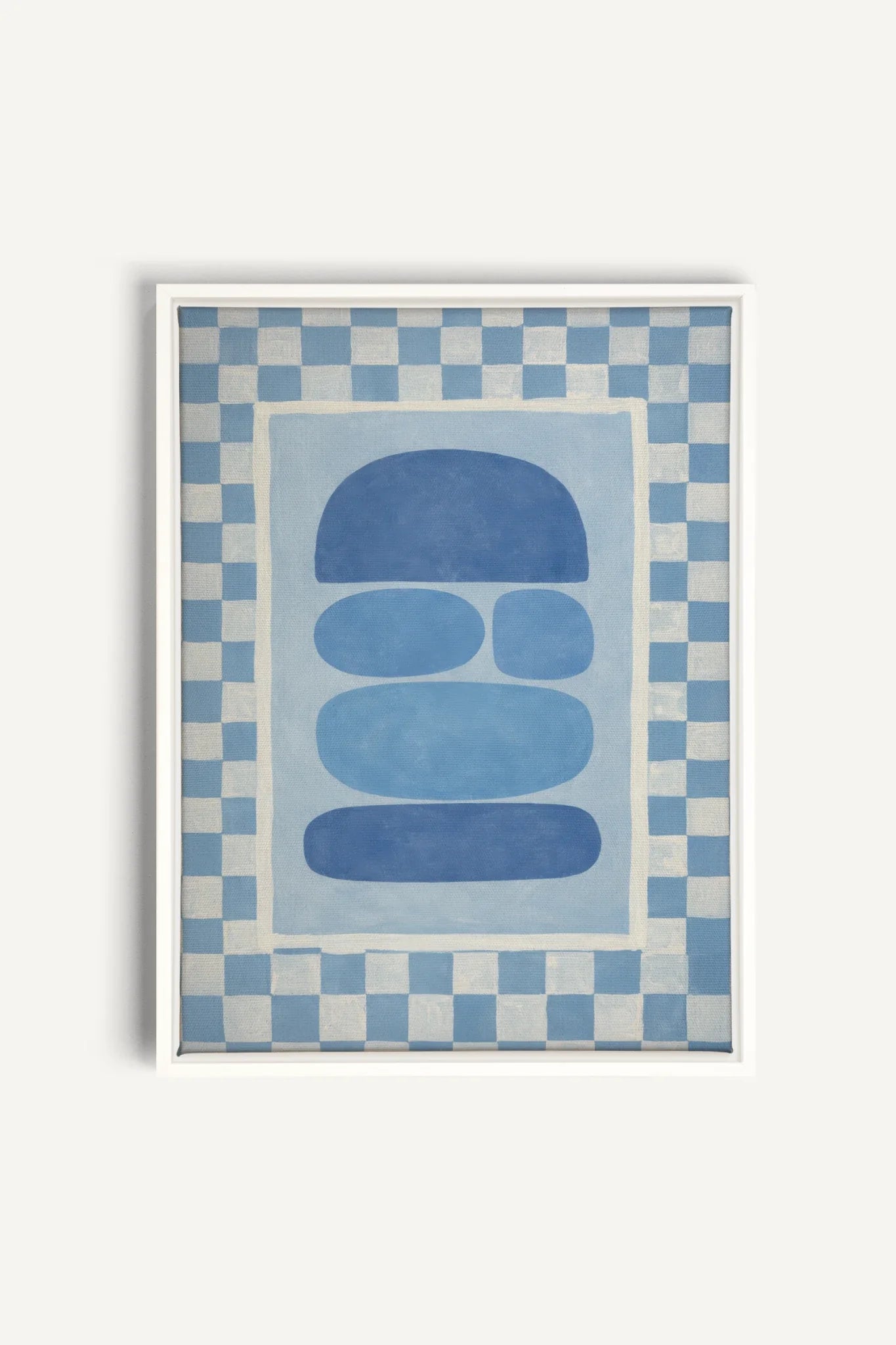 SKYBOARD, Oeuvre sur toile étirée, encadré Blanc