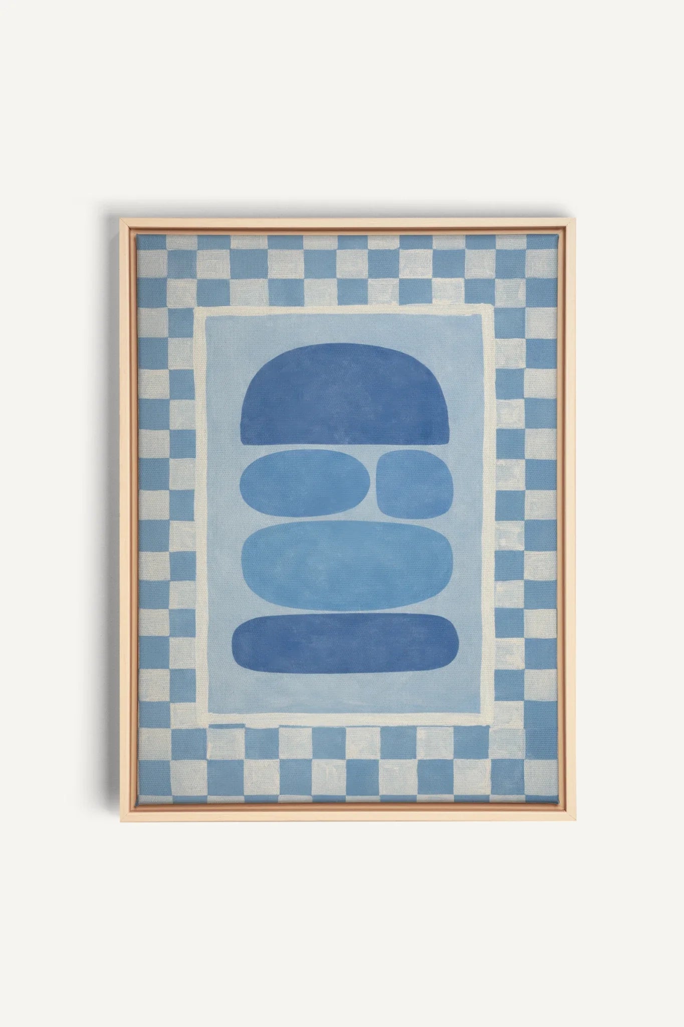 SKYBOARD, Work on stretched canvas, framed Natural Clai
