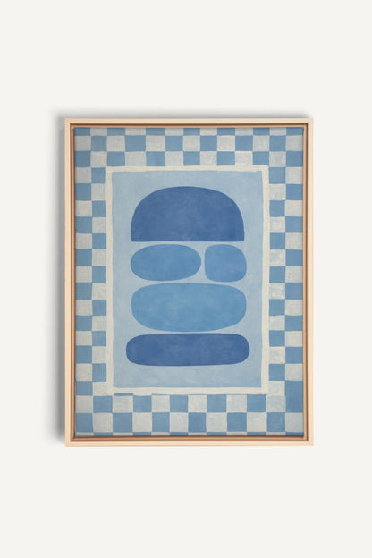 SKYBOARD, Work on stretched canvas, framed Natural Clai