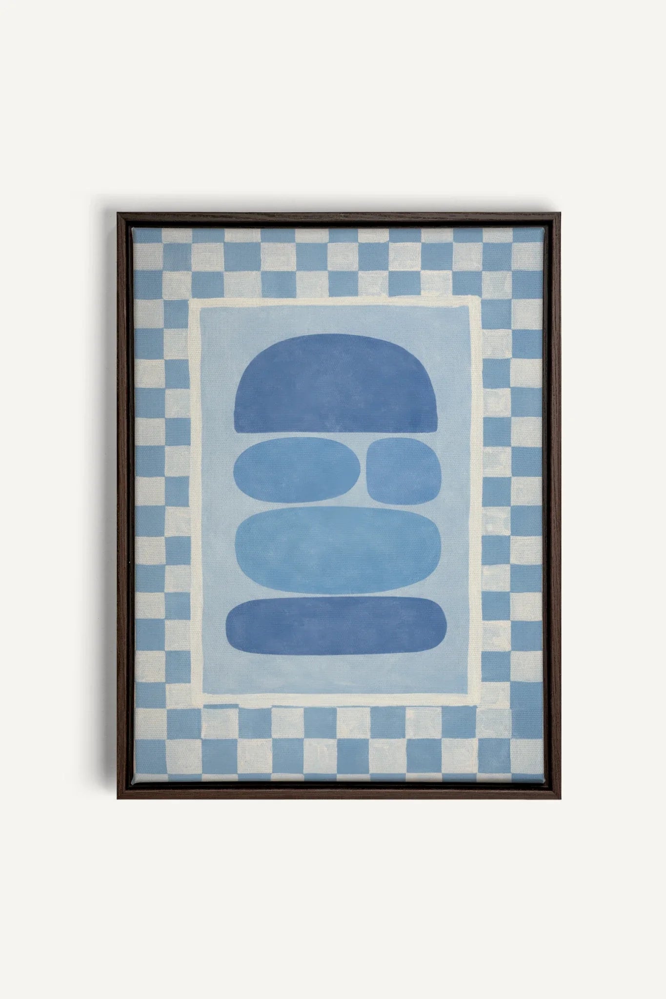 SKYBOARD, Oeuvre sur toile étirée, encadré Brun Noyer