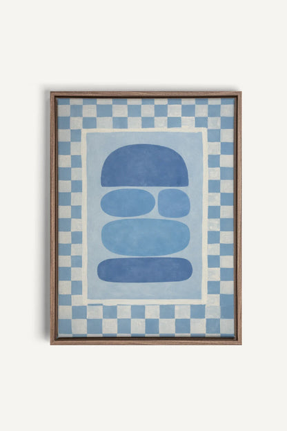 SKYBOARD, Oeuvre sur toile étirée, encadré Brun Chêne