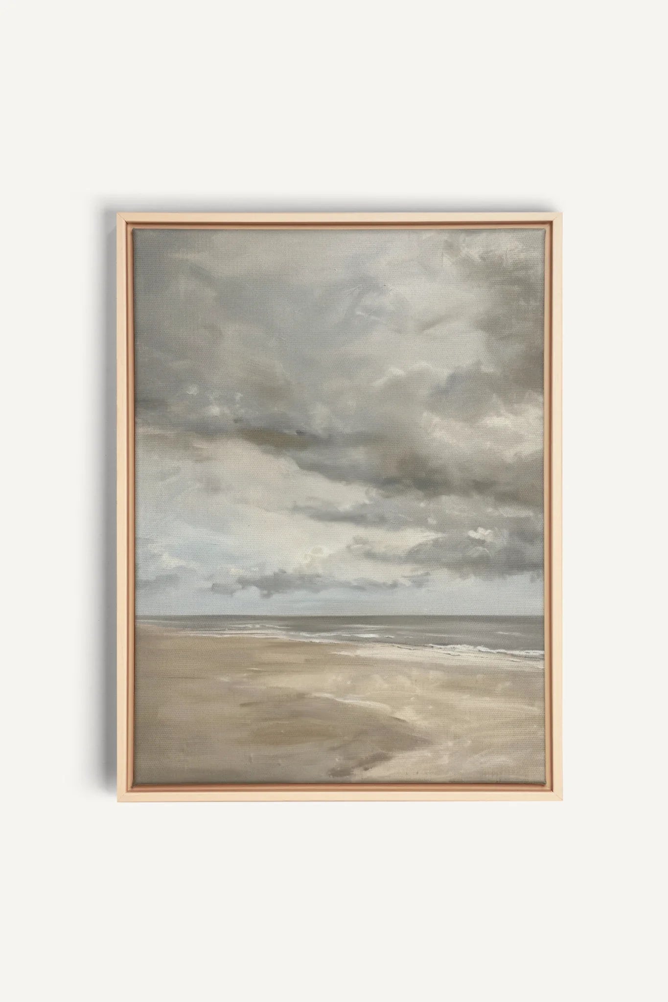 SOFT SANDS, Artwork on stretched canvas, framed Natural Light