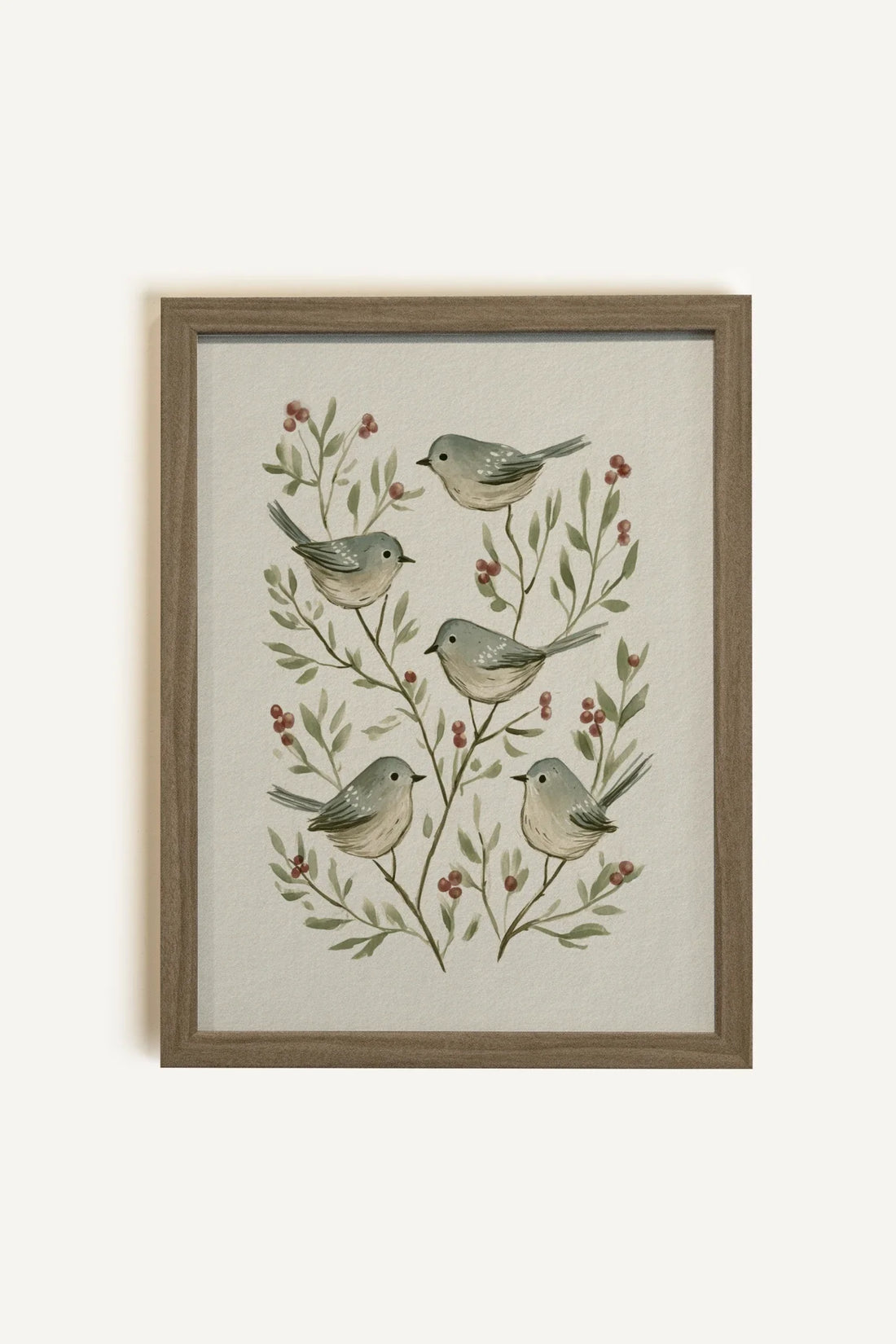 SONGS OF THE FOREST, Oeuvre sur toile rigide, encadré brun chêne