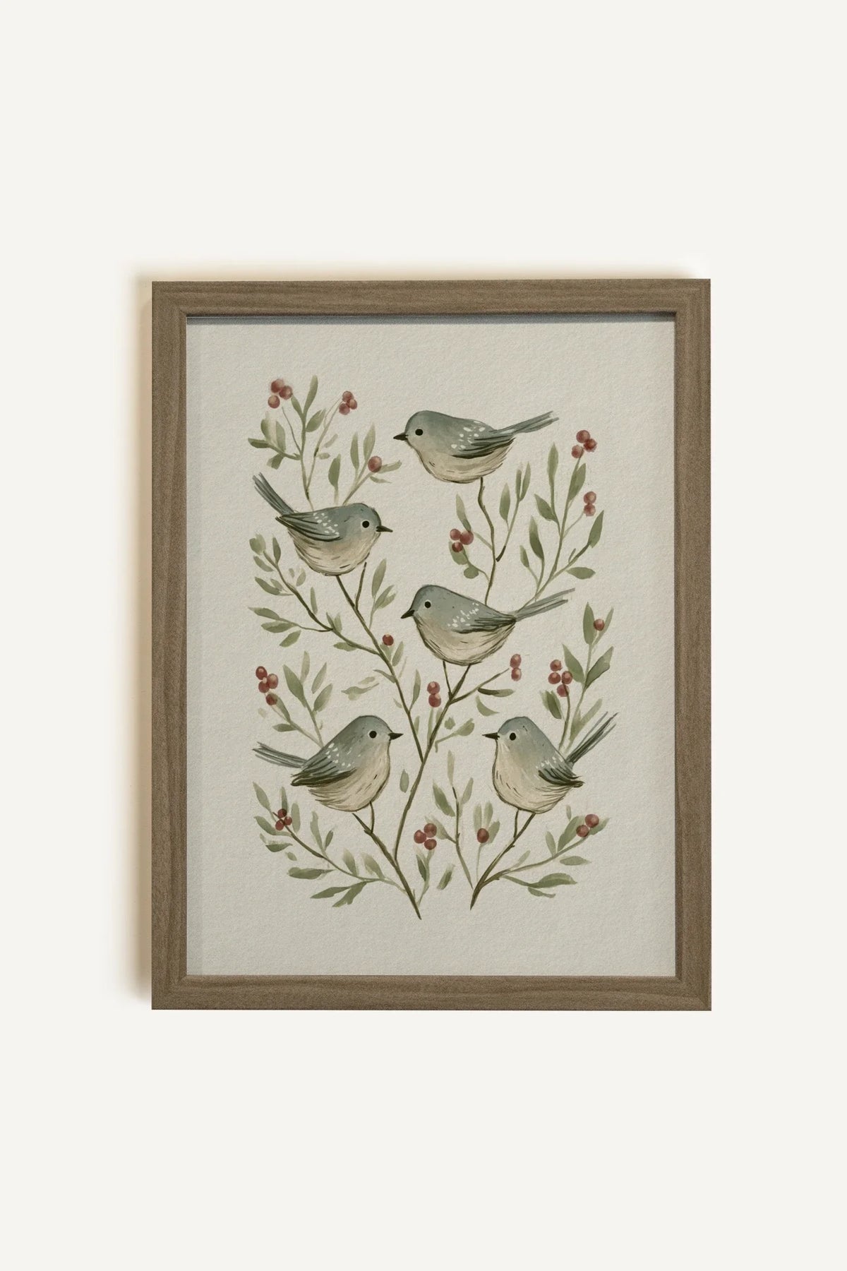 SONGS OF THE FOREST, Oeuvre sur toile rigide, encadré brun chêne