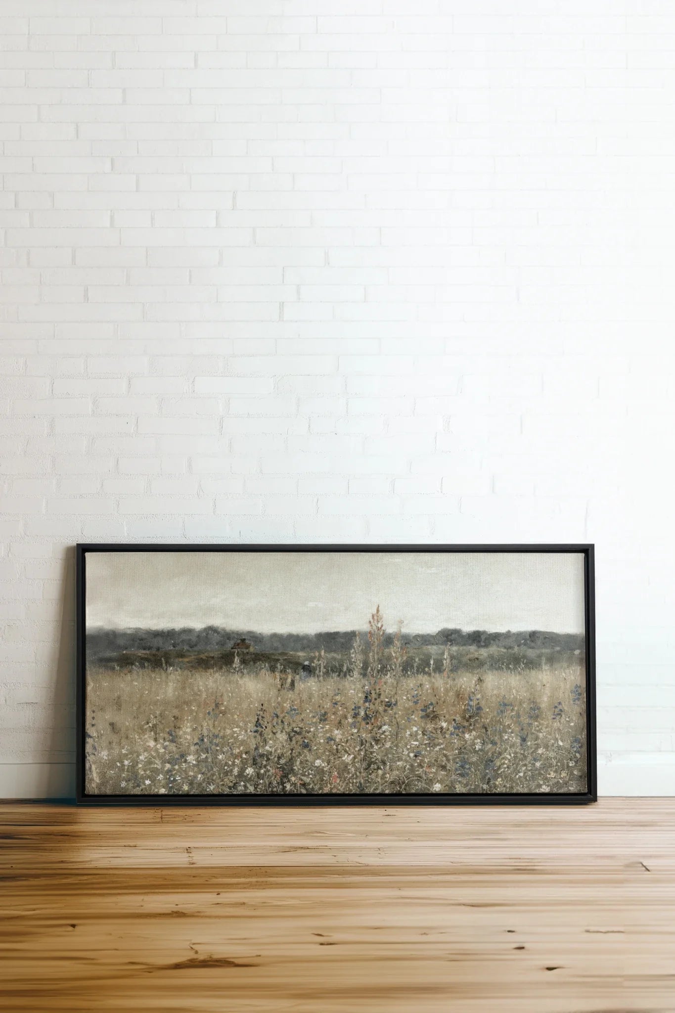 SOUFFLE DES PRÉS, Work on stretched canvas, framed Black