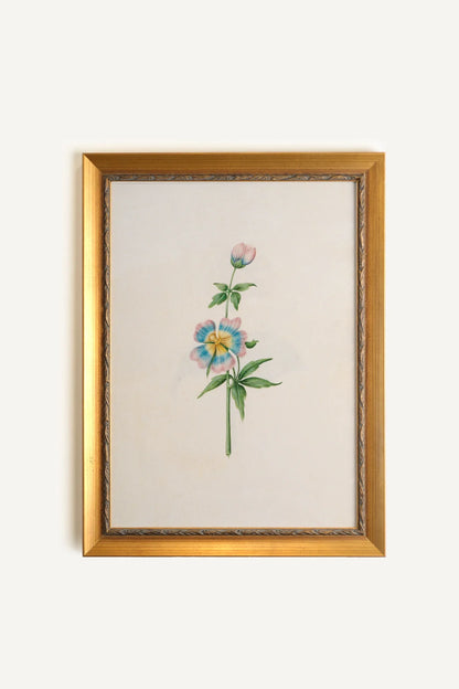 SOUFFLE PASTEL, Oeuvre sur toile rigide, encadré Vintage Or