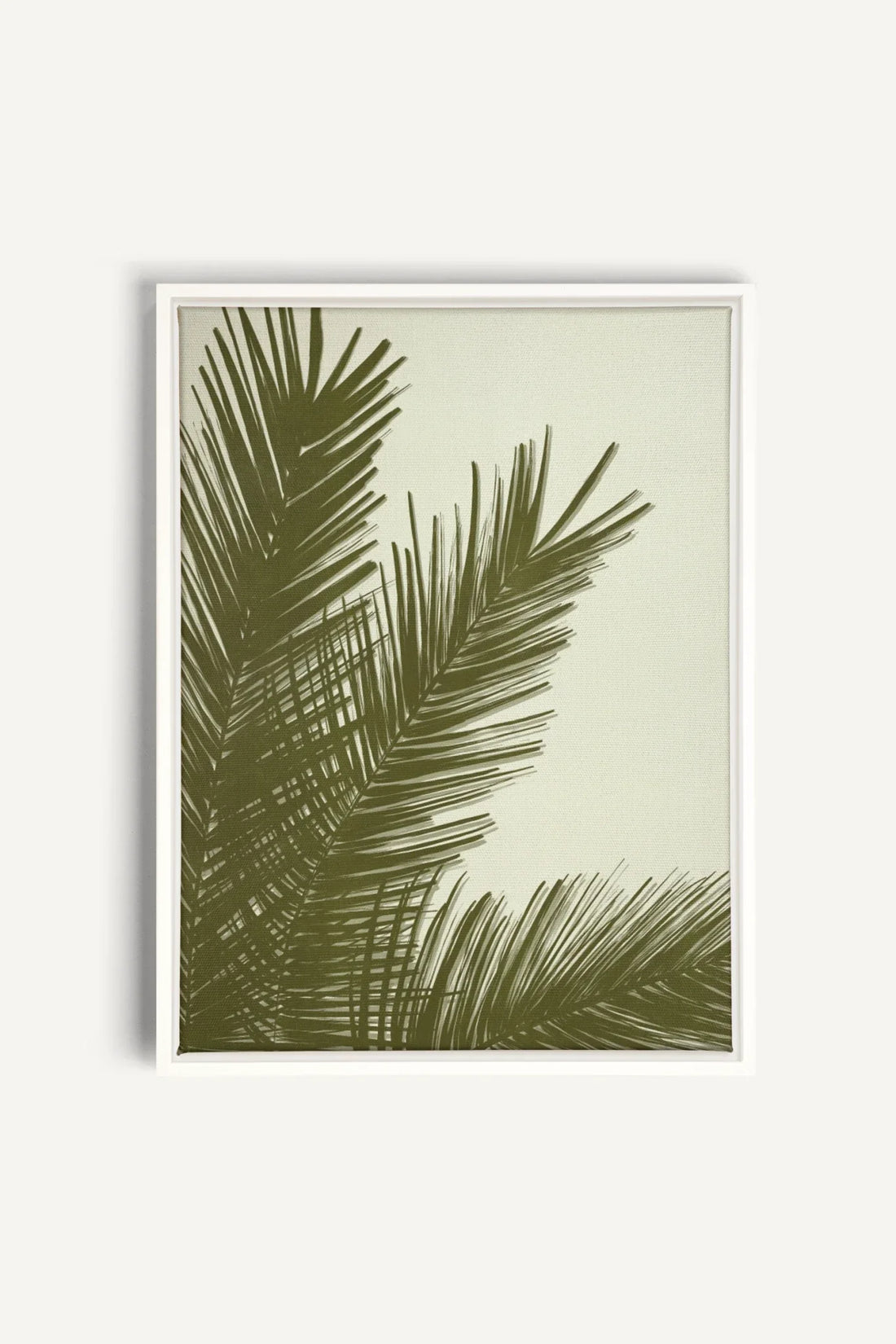 OLEKA CANVAS - SOUFFLE TROPICAL, Oeuvre sur toile étirée, encadré Blanc