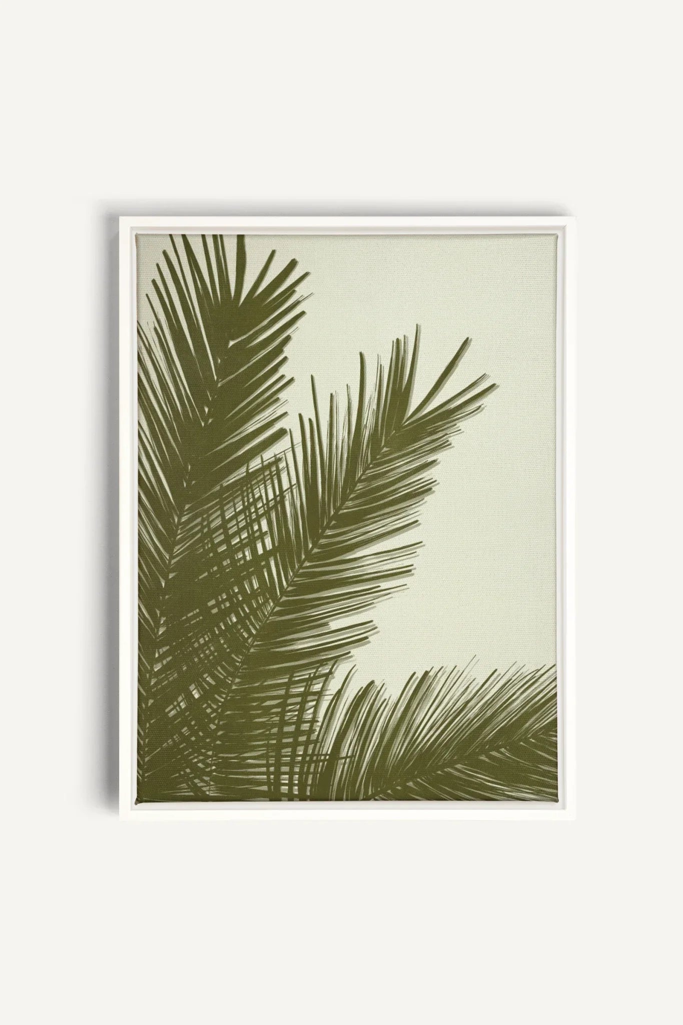 OLEKA CANVAS - SOUFFLE TROPICAL, Oeuvre sur toile étirée, encadré Blanc