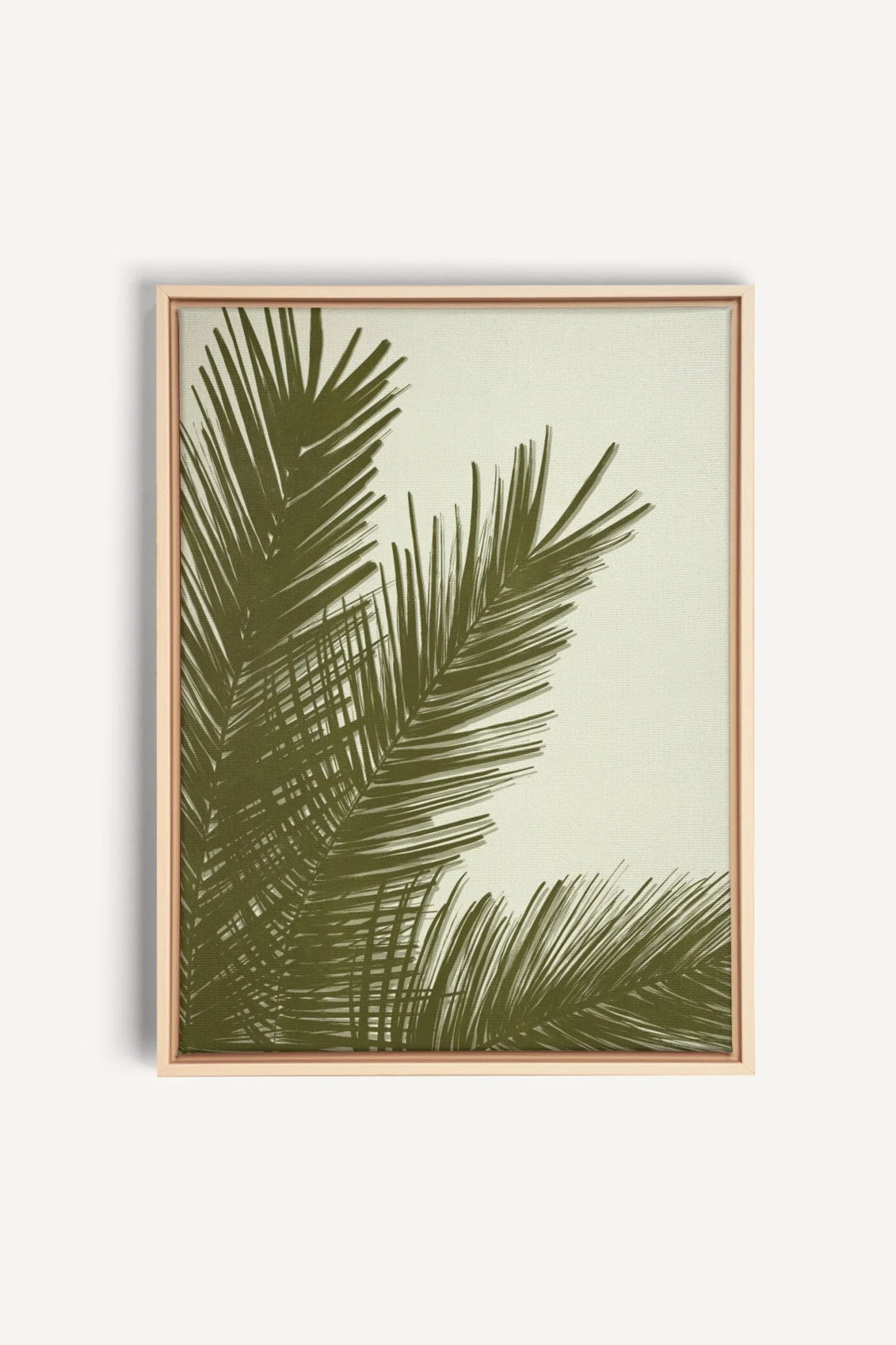 SOUFFLE TROPICAL, Artwork on stretched canvas, framed Natural Light