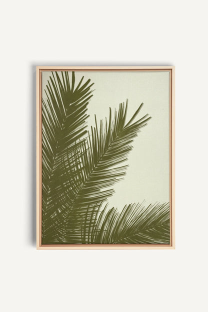 SOUFFLE TROPICAL, Artwork on stretched canvas, framed Natural Light