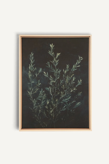 SOUS-BOIS, Oeuvre sur toile étirée, encadré Naturel Clair