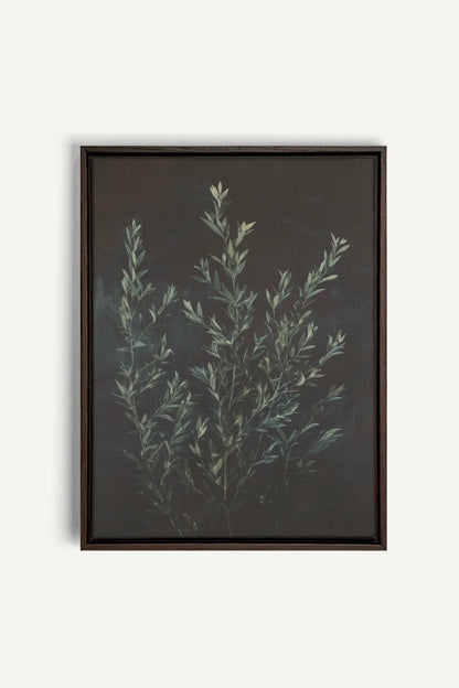 OLEKA CANVAS - SOUS-BOIS, Oeuvre sur toile étirée, encadré Brun Noyer