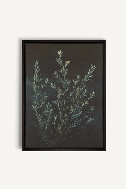 OLEKA CANVAS - SOUS-BOIS, Oeuvre sur toile étirée, encadré Noir