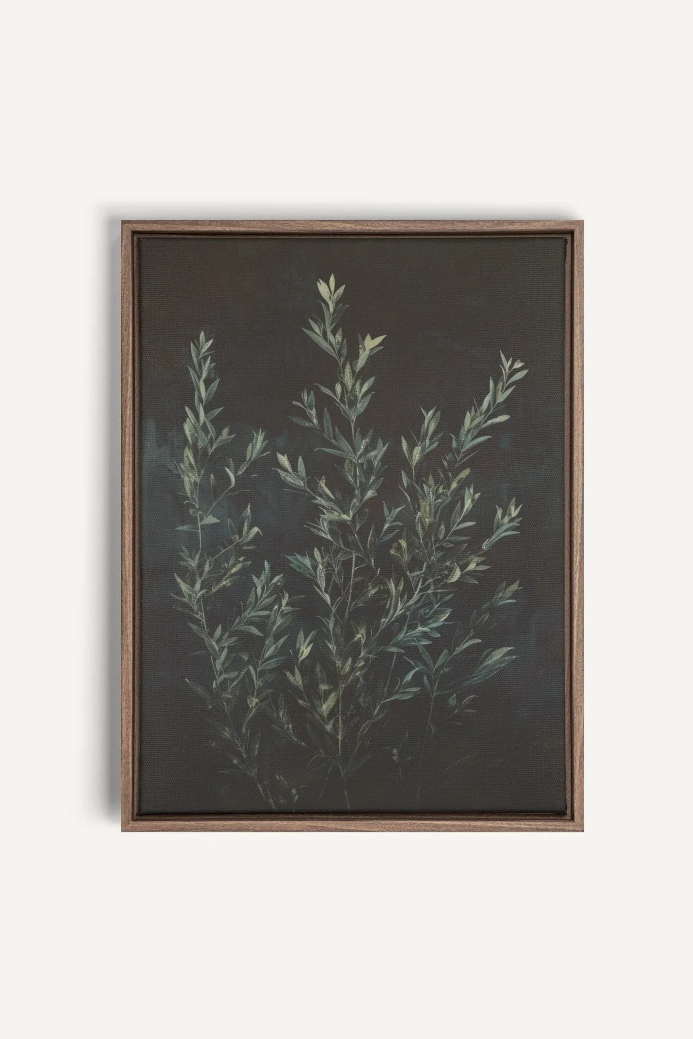 OLEKA CANVAS - SOUS-BOIS, Oeuvre sur toile étirée, encadré Brun Chêne