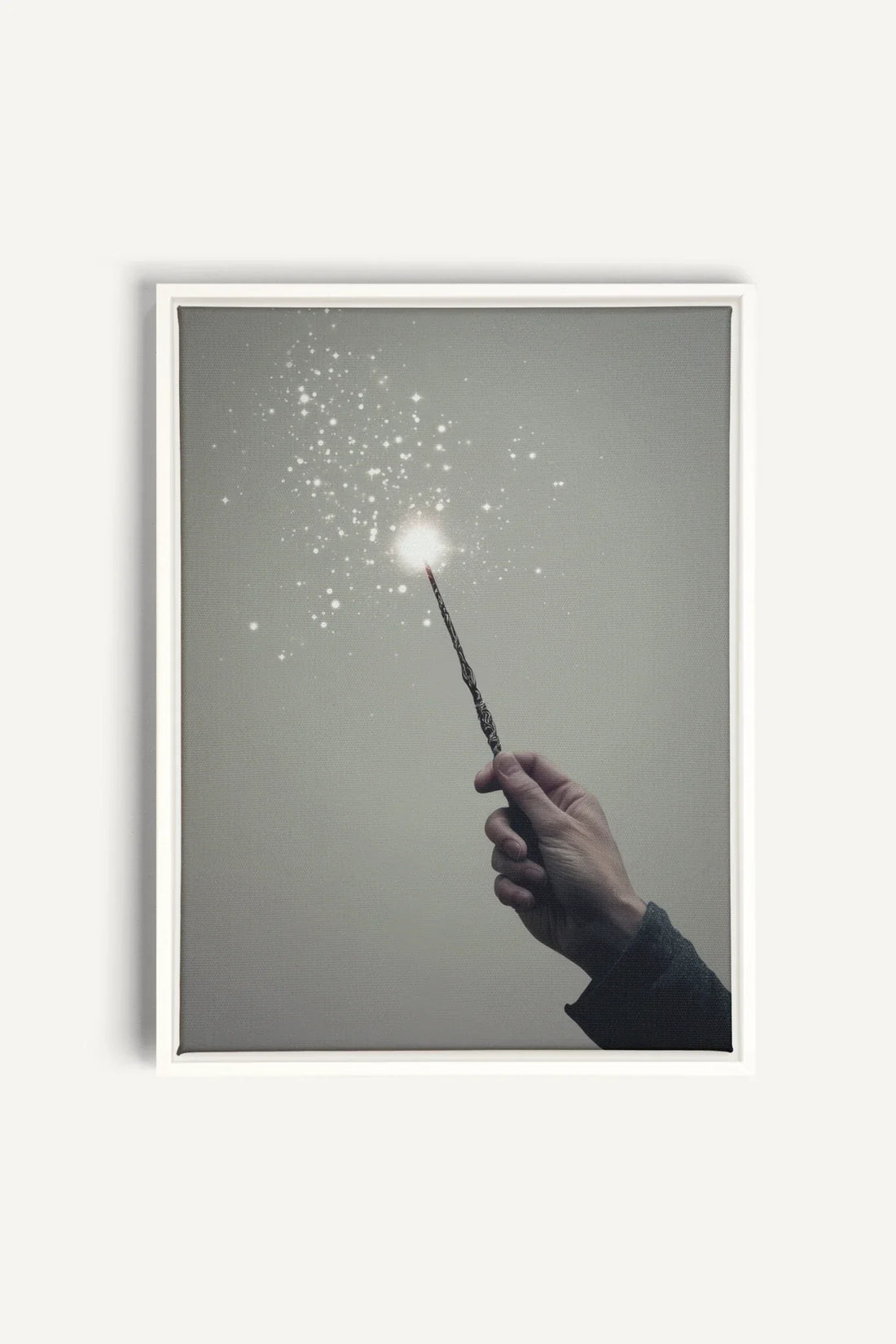 OLEKA CANVAS - SPARK OF MAGIC, Oeuvre sur toile étirée, encadré Blanc