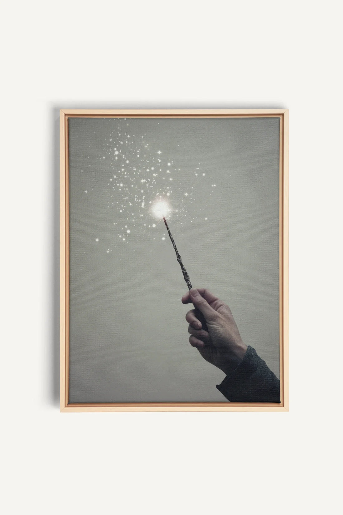 SPARK OF MAGIC, Artwork on stretched canvas, framed Natural Light
