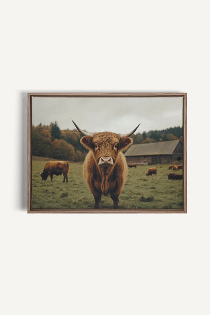 OLEKA CANVAS - SPIRIT OF THE MEADOW, Oeuvre sur toile étirée, encadré Brun Chêne